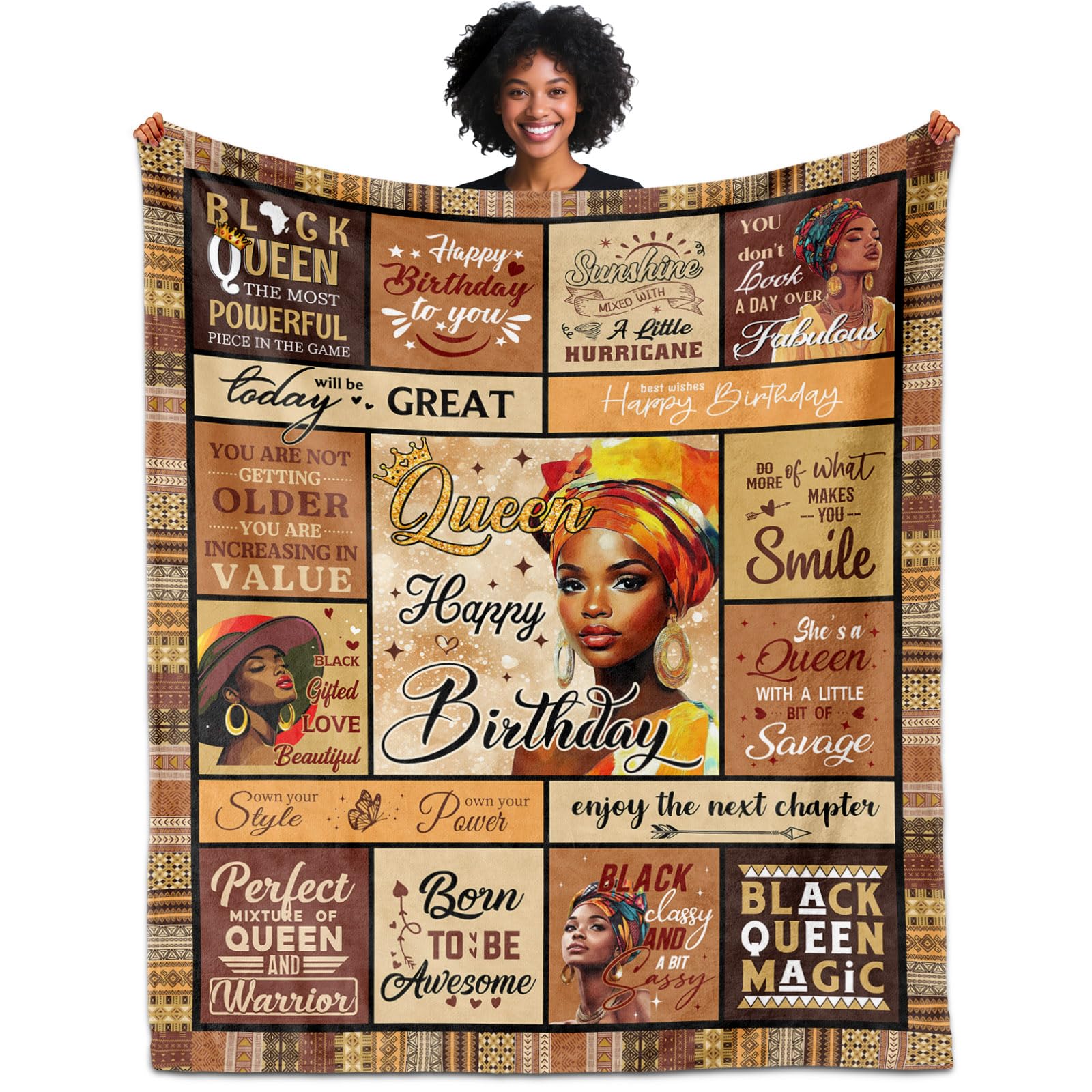 Photo 1 of BDASWLY Birthday Throw Blanket 60"x50"