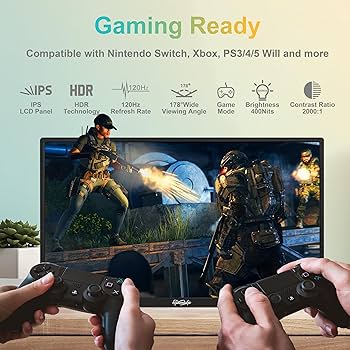 18.5インチ ポータブルモニター　ラップトップモニター トラベルゲームモニター Amazon.co.jp: Tpsmtdis 18.5インチ ポータブルモニター、ラップ