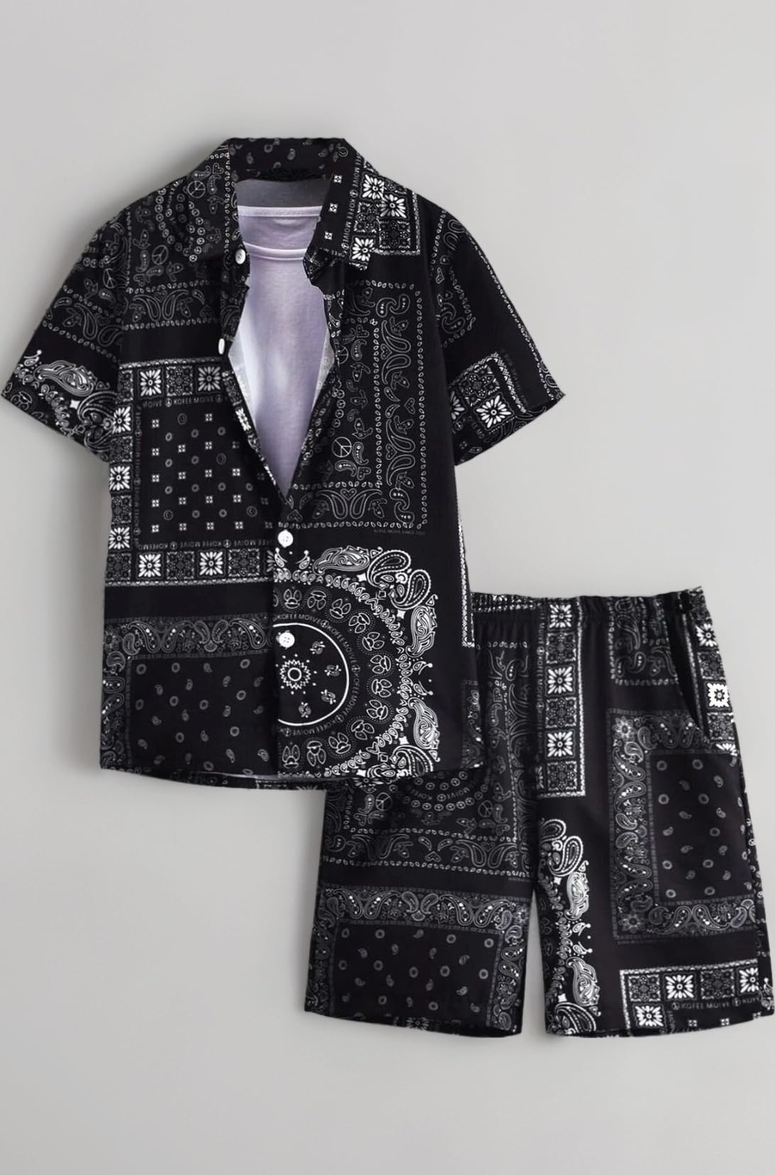 Rayon Co-Ord Set for Men | Men's Cord Set | Night Suit for Men | T-Shirt and Shorts Set for Men | Night Dress for Men | Pyjama Set for Men