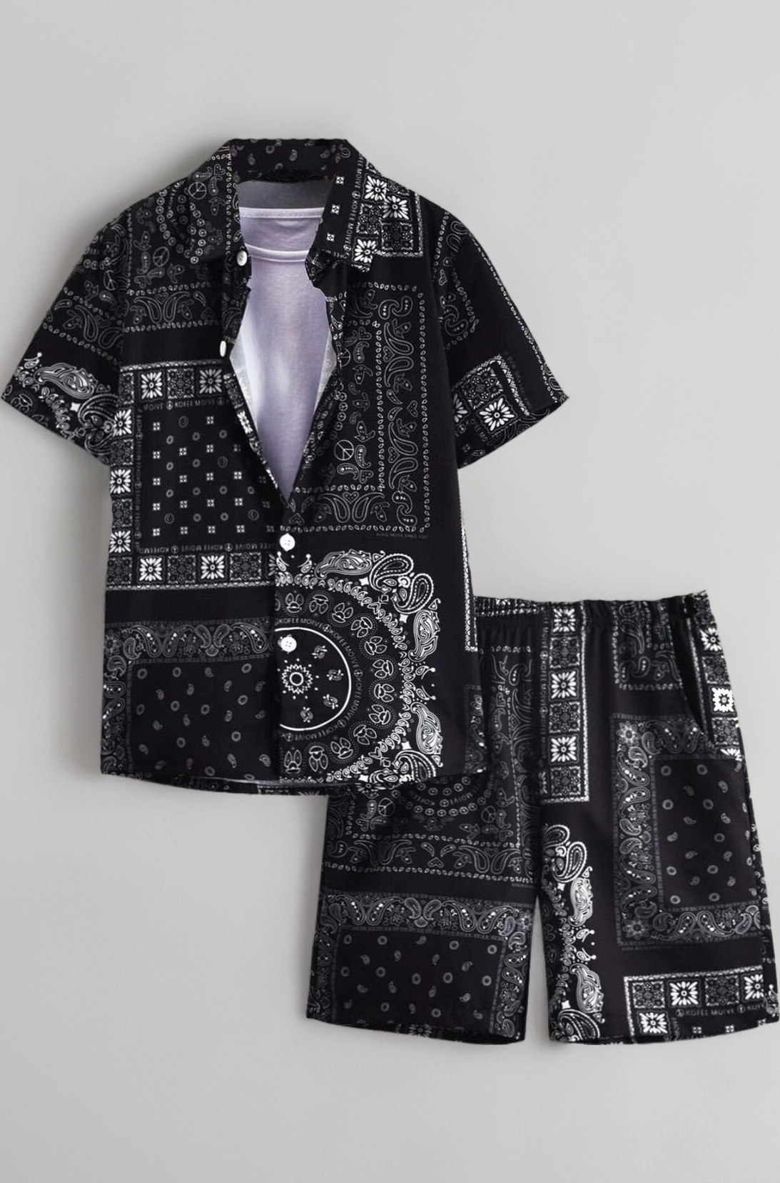 Rayon Co-Ord Set for Men | Men's Cord Set | Night Suit for Men | T-Shirt and Shorts Set for Men | Night Dress for Men | Pyjama Set for Men