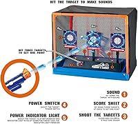 Vista 3 de Objetivo de disparo electrónico, reinicio automático, objetivo de puntuación digital para pistola de juguete, juguetes de regalo para niños, niñas