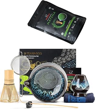TEANAGOO Ceremonial Matcha3.53oz/100g with Matcha Whisk Set