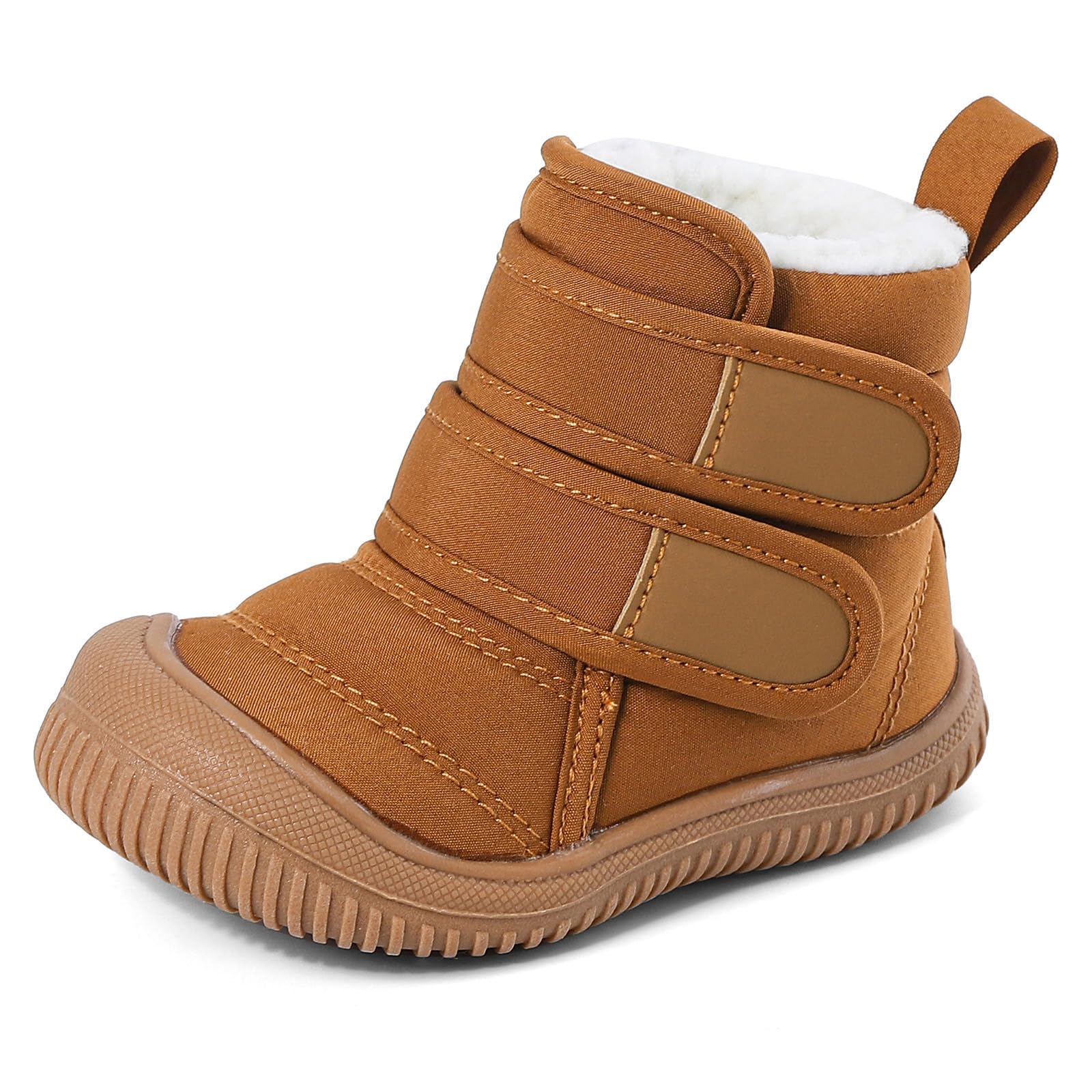 MASOCIO Bottes Bébé Garçon Fille Hiver Bottines Enfant Chaussures Fourrés Peluche Chauds Antidérapant Taille 19-27 EU