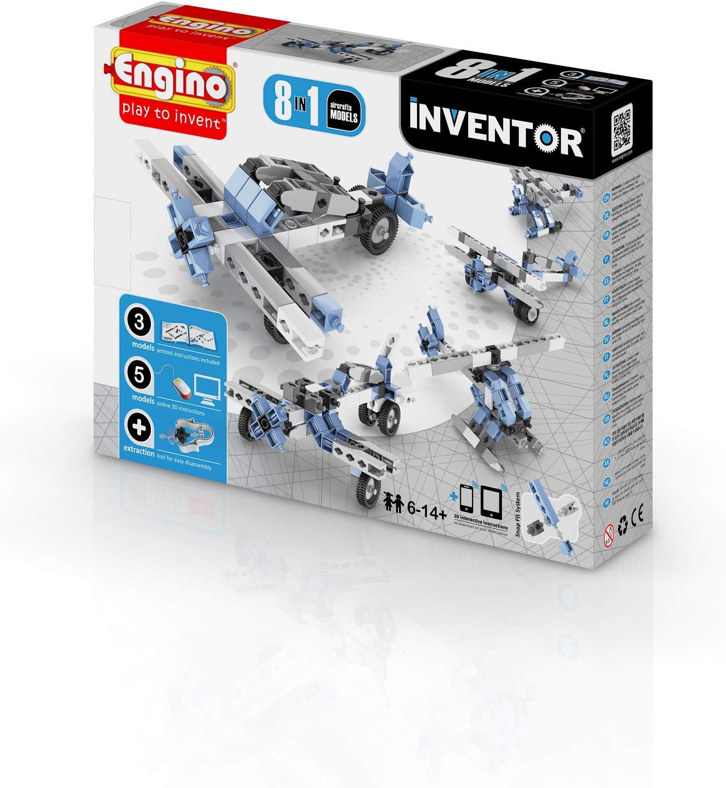 Engino-INVENTOR 0833 – Construction Kit 8 in 1 Aeroplane