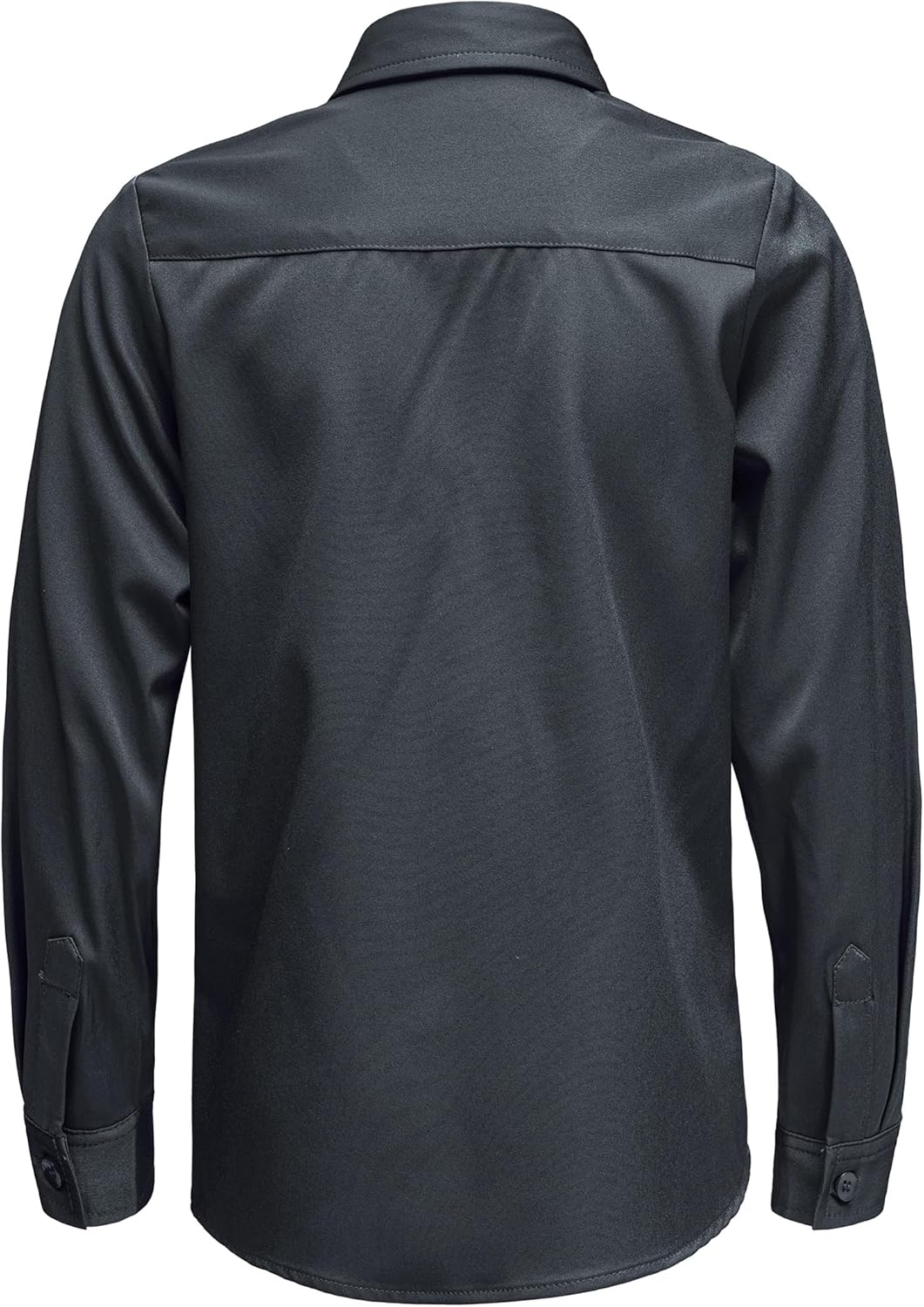 Boys Stretch Wrinkle Free Dress Shirts Button Down Shirt Long Sleeve Formal School Uniform Shirts - Image 2