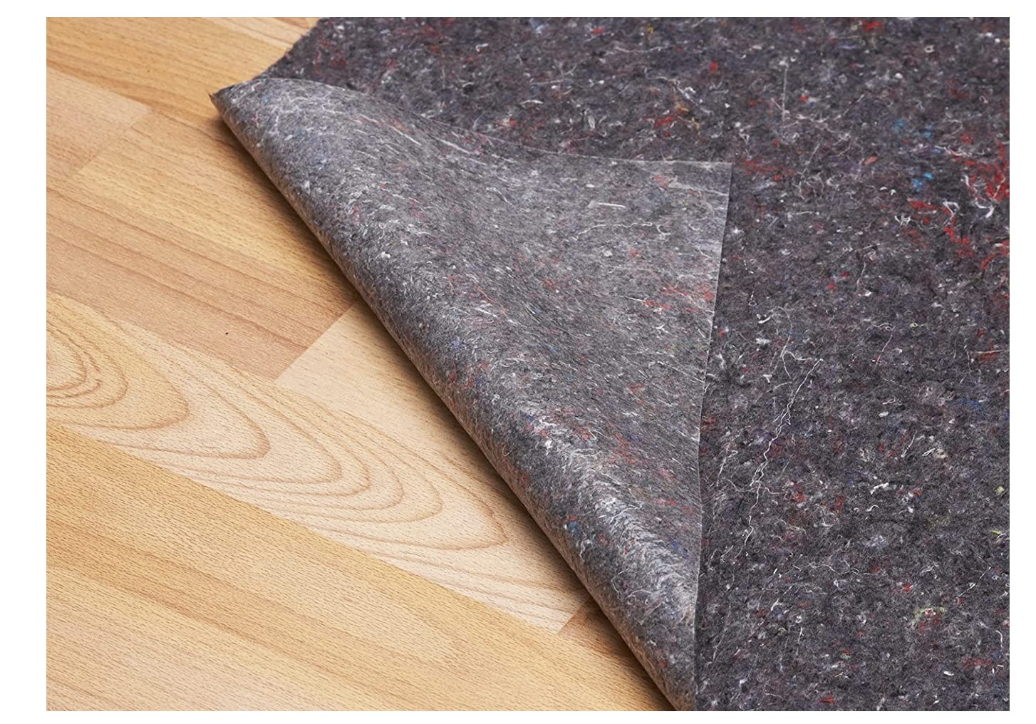 Feltro protettivo antiscivolo in tessuto assorbente accoppiato antigoccia, rotolo 1x50mt, 200-220gr/mq per pittura(TIPO PESANTE),imbianchino. per proteggere pavimenti e altro. riutilizzabile