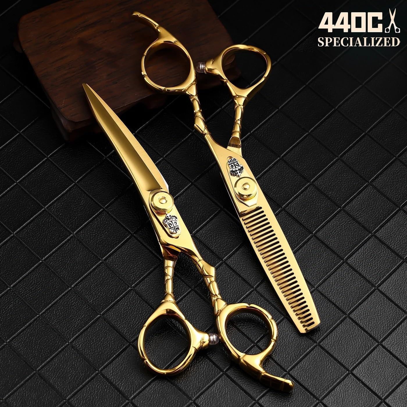 Hair Cutting Shears, 6.0 Inch Professional Scissors Hair Cutting Hairdressing Scissors Set Thinning Styling Tool Shears Salon Barber(