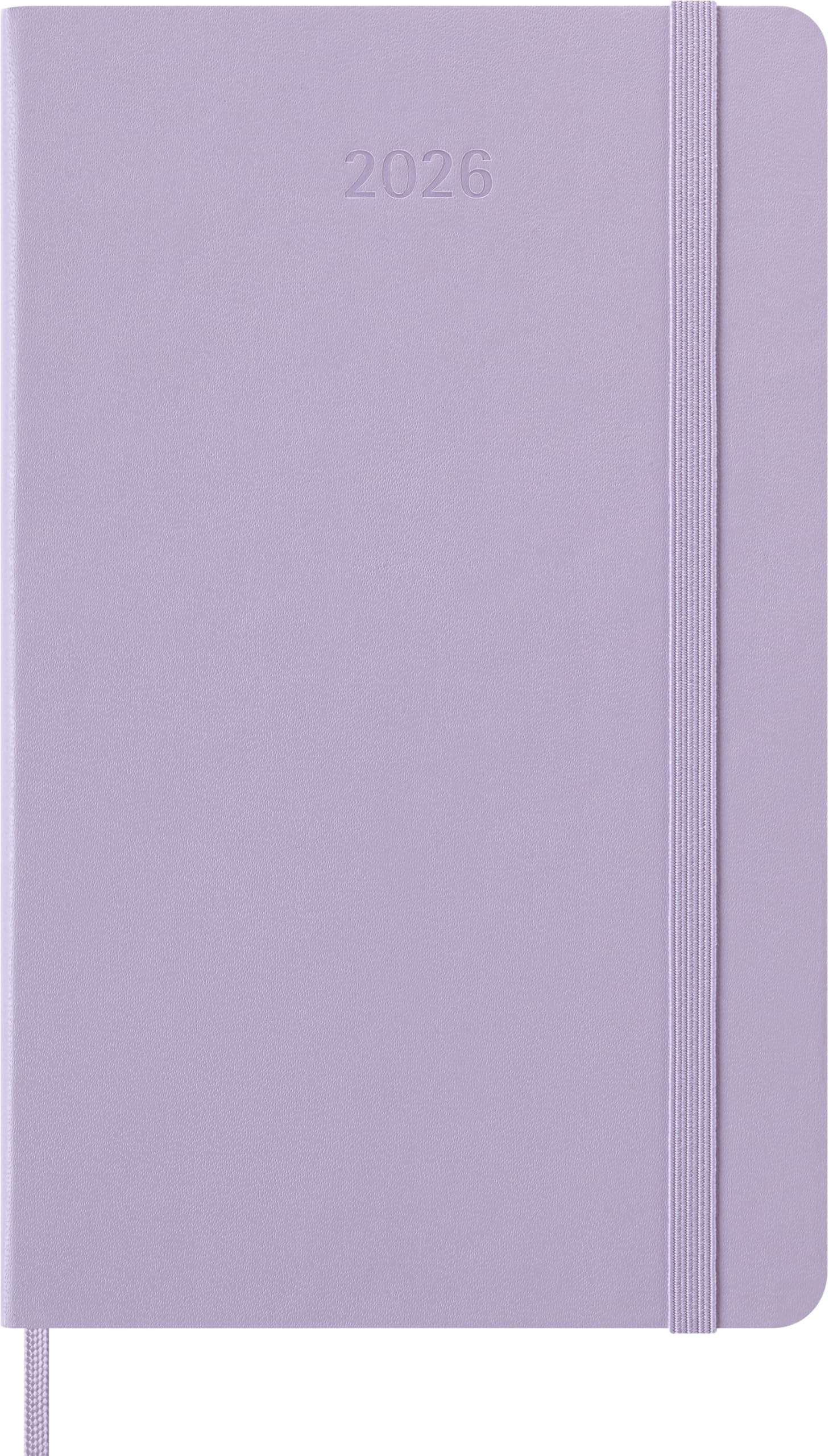 AGENDA DIARIA 2026 LARGUE LILA PASTEL TAPA DURA