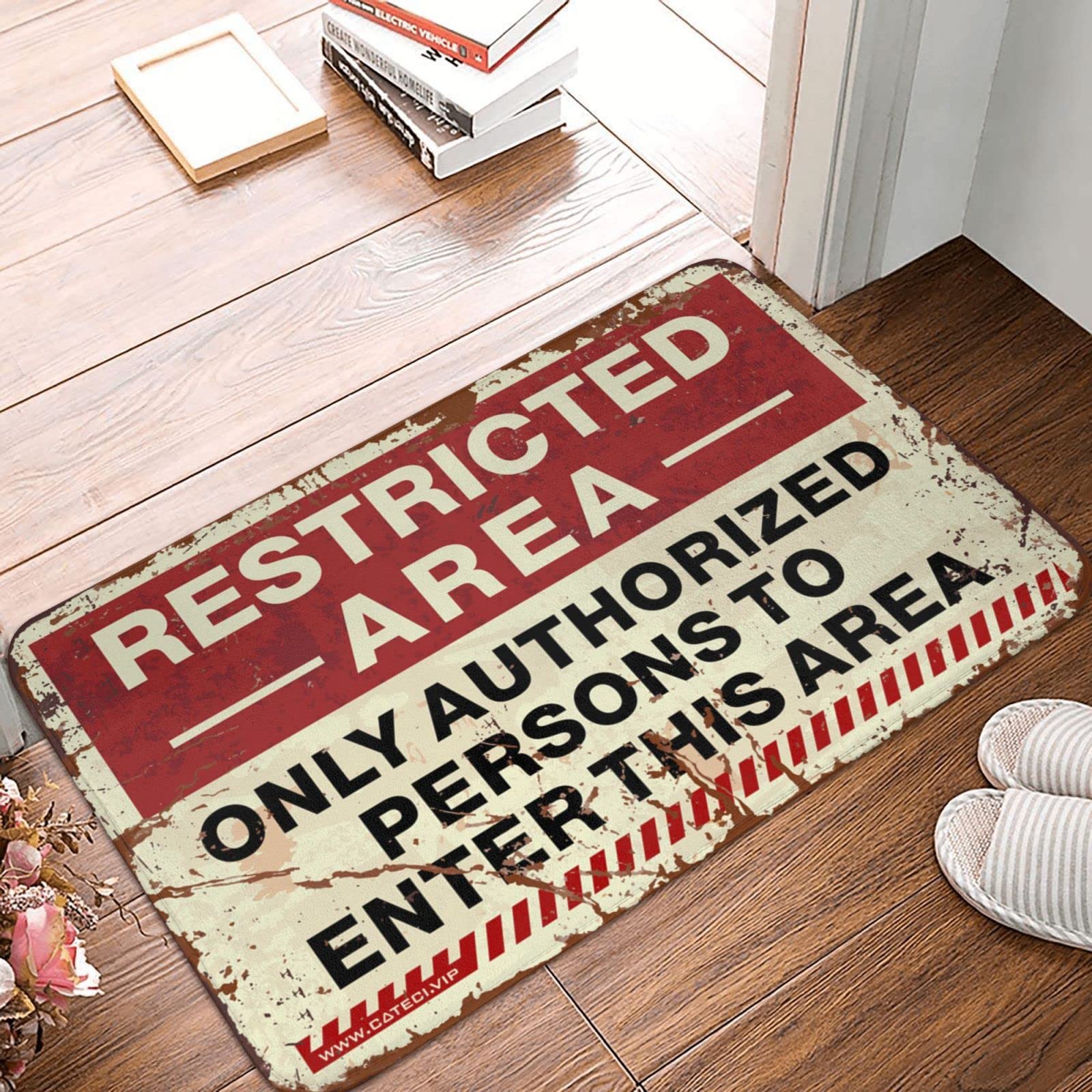 Paillasson pour porte d'entrée grand format 65x90 cm résistant et totalement antidérapant