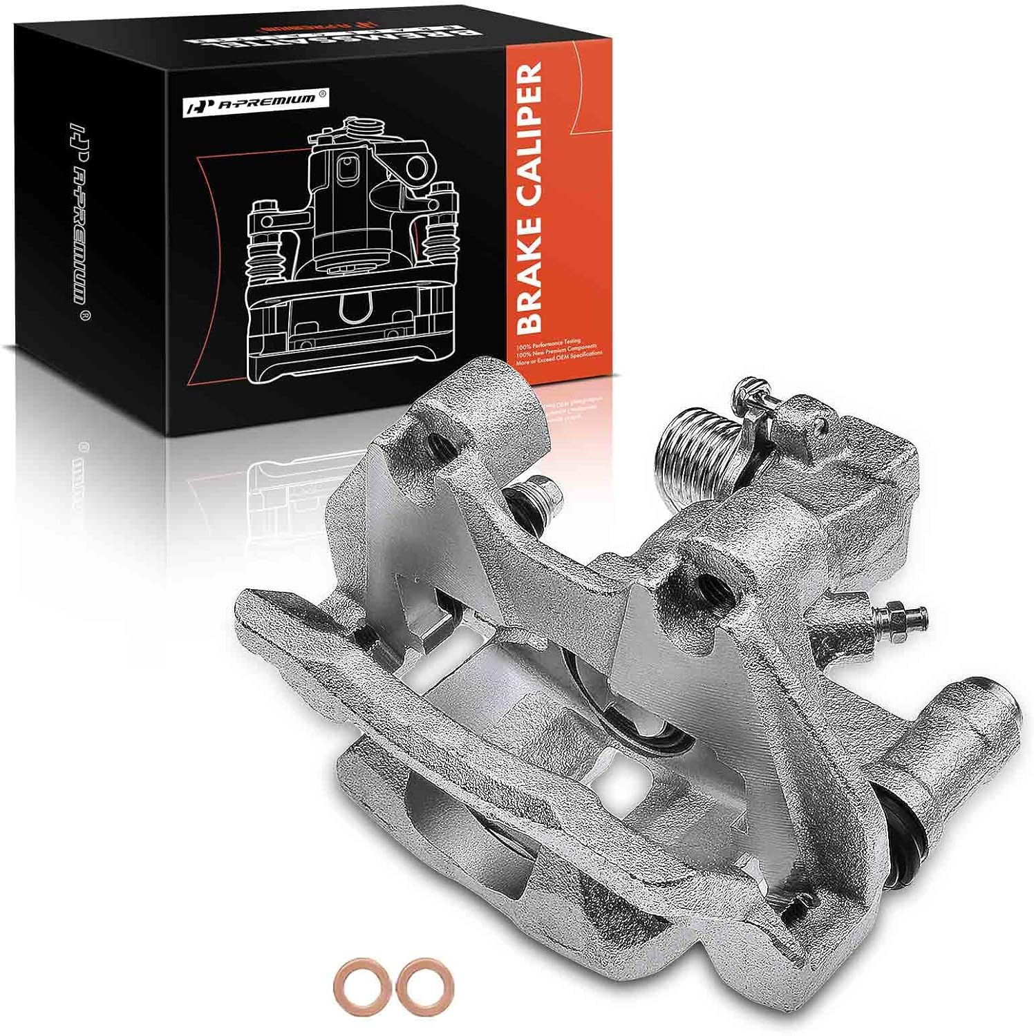 A-Premium Disc Brake Caliper Assembly with Bracket Compatible with Select Buick, Oldsmobile & Pontiac Models - LeSabre, Park Avenue, Aurora, Bonneville - Rear Right Passenger Side