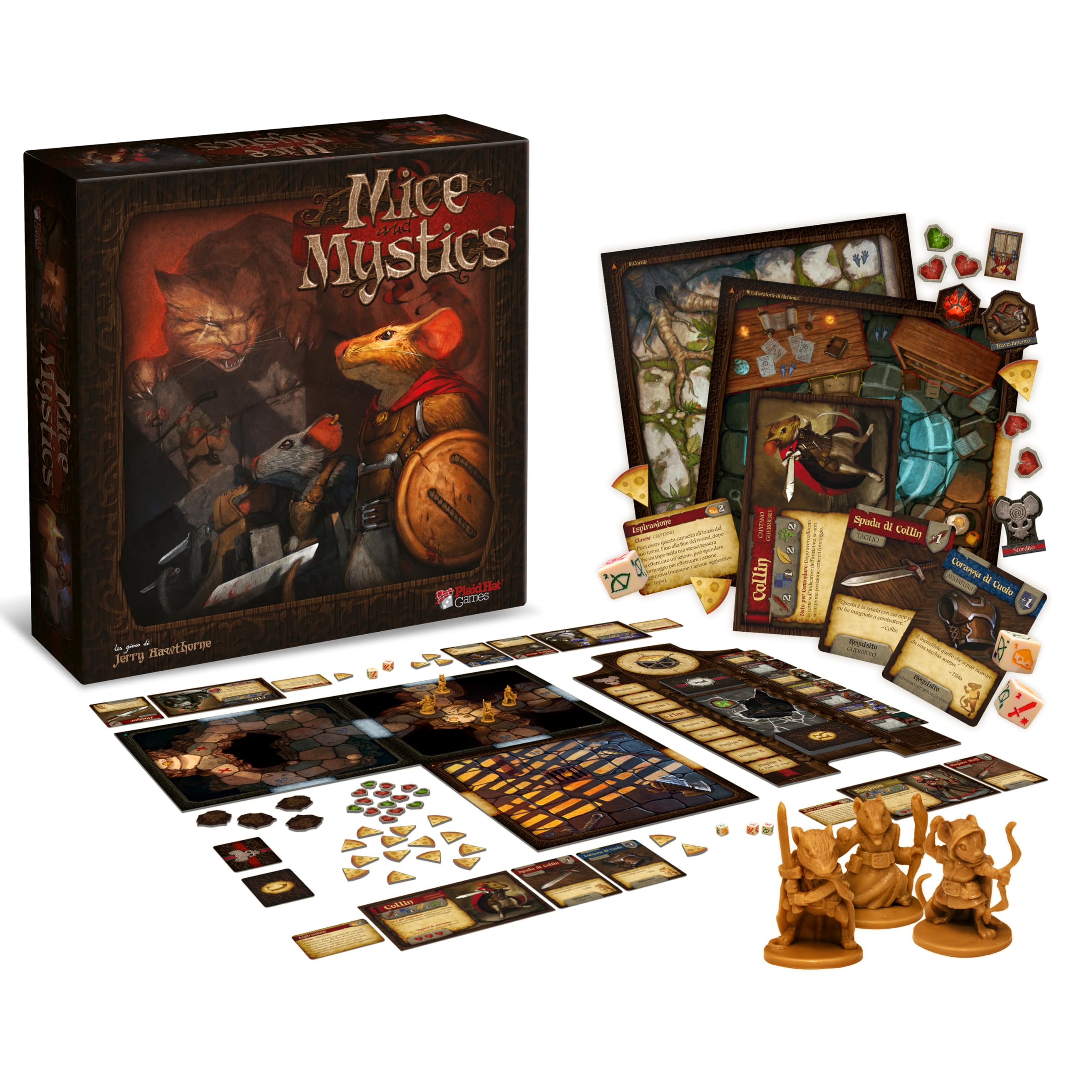 Asmodee - Mice and Mystics - gra planszowa dla 1-4 graczy, 8+ lat, wydanie włoskie