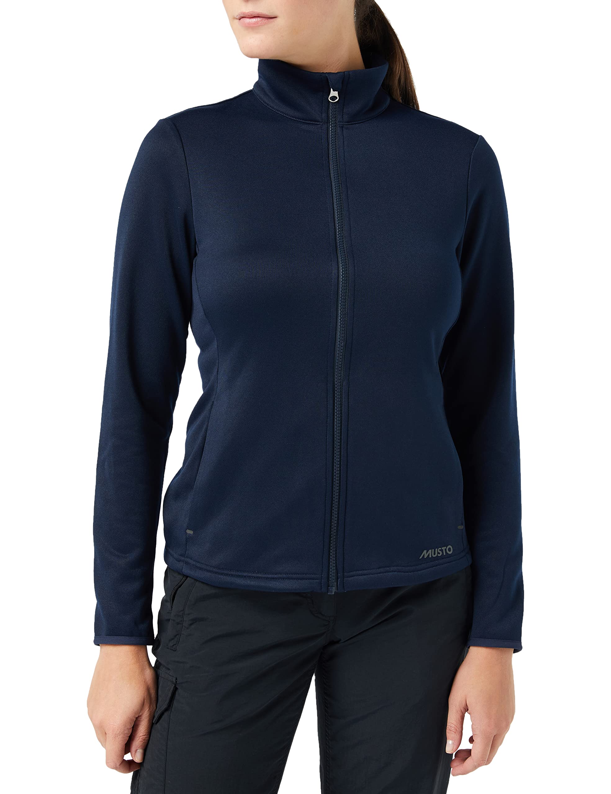 Musto Women's Essential Full Zip Sweater, 597 Navy, 8 UK