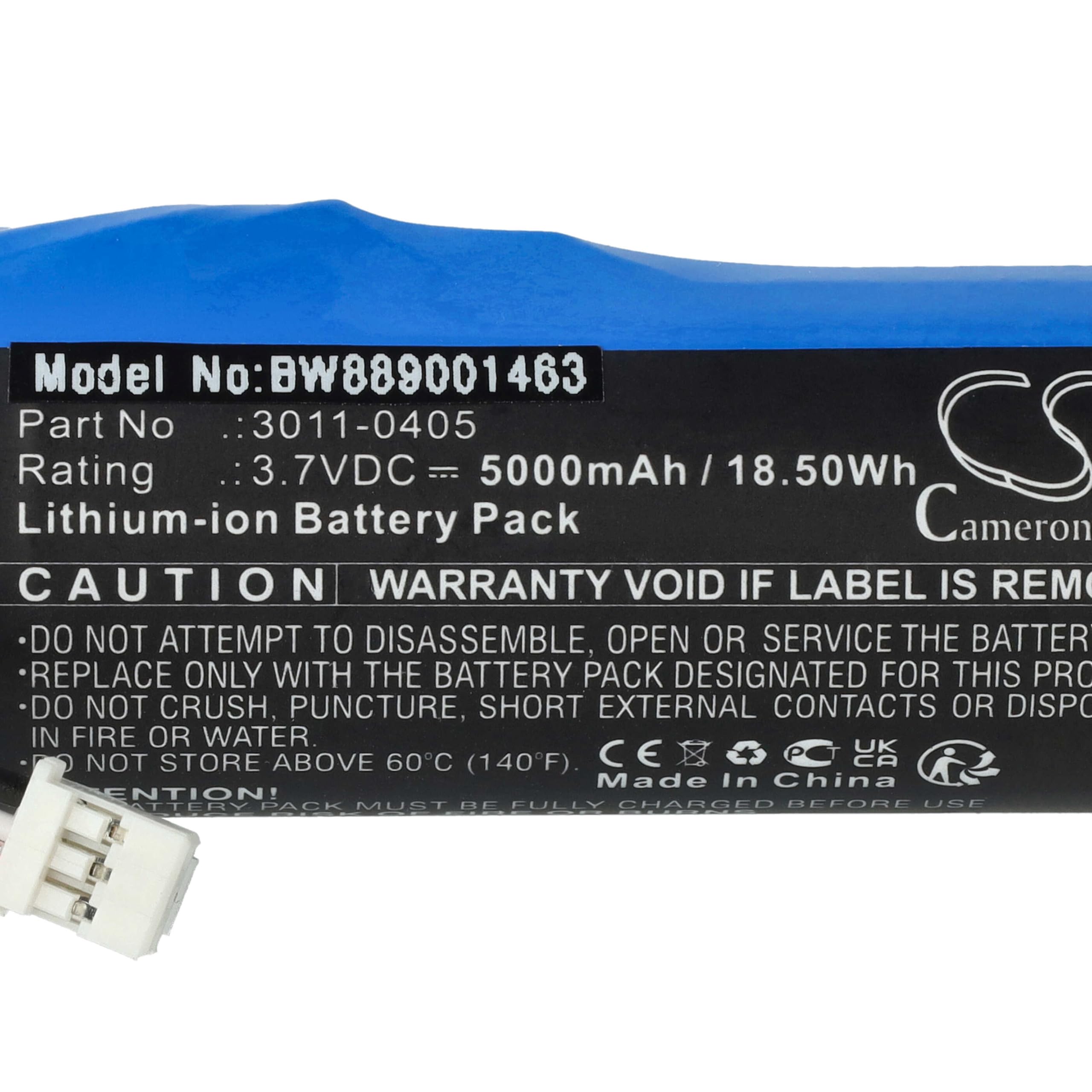 vhbw Batería Compatible con Minelab Equinox 600, 800 Detector de Metal (5000 mAh, 3,7 V, Li-Ion)