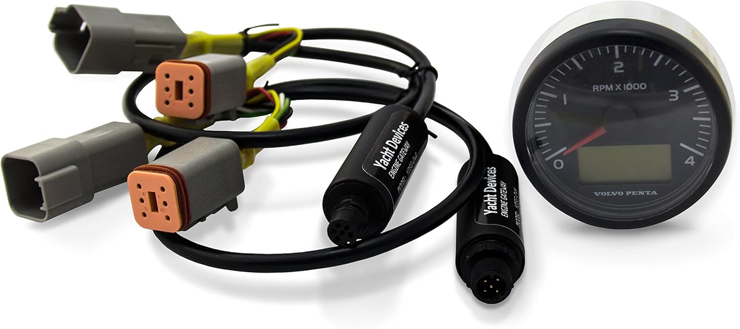 Yacht Devices Boat Engine Gateway YDEG-04 for Volvo Penta, BRP Rotax and J1939 Engines to NMEA 2000 Marine Electronics Networks (Raymarine SeaTalk NG Compatible) : Electronics