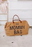 Childhome, Mommy Bag, Changing Bag, Maternity, Travel Bag, Large Capacity, Changing Mat, Adjustable Shoulder Strap, Compartmentalised, Insulated Pocket, Suitcase Pocket, Teddy beige - 3