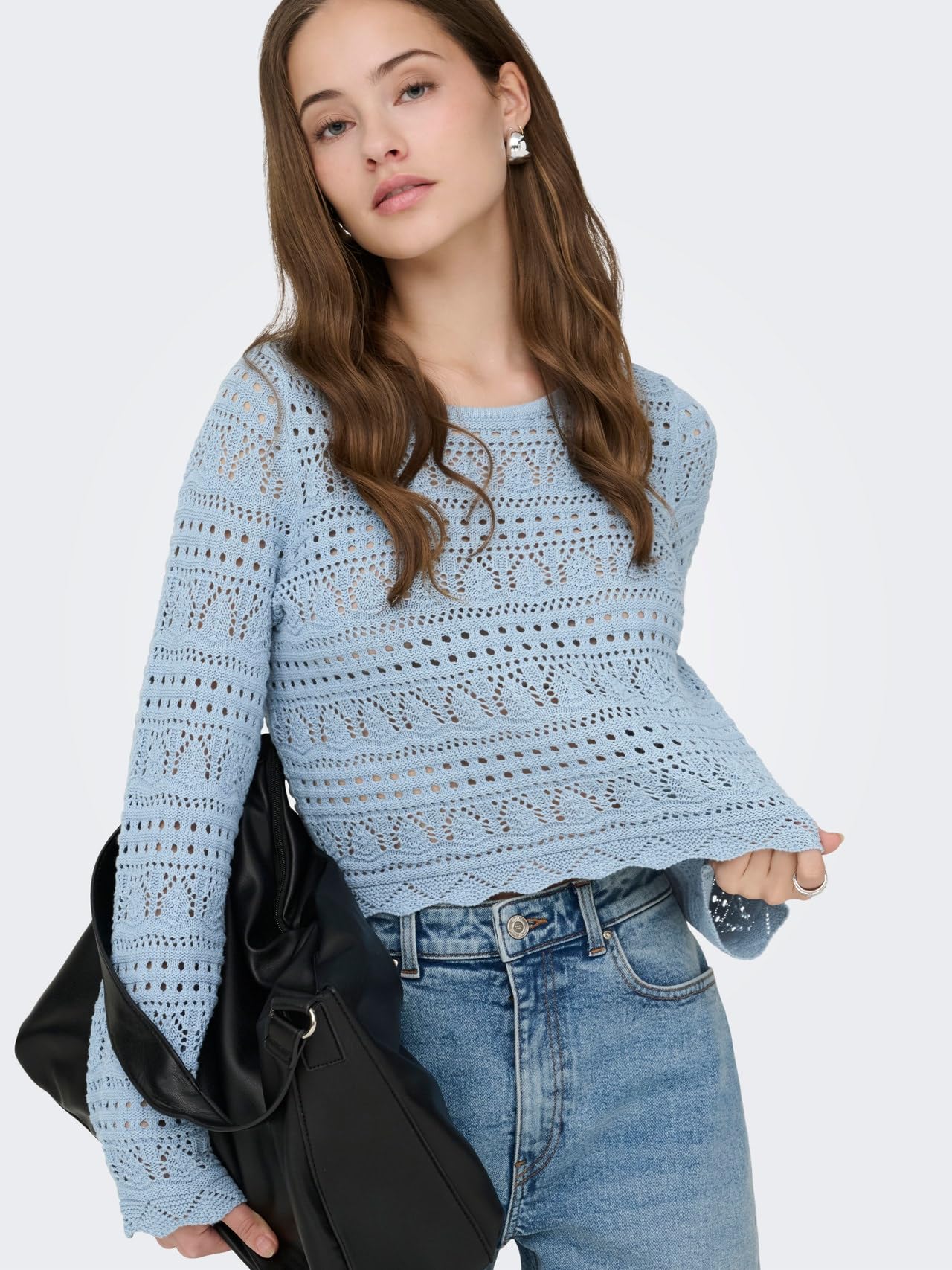 ONLY Onlelke Life Ls Pullover KNT Nca Pull Femme