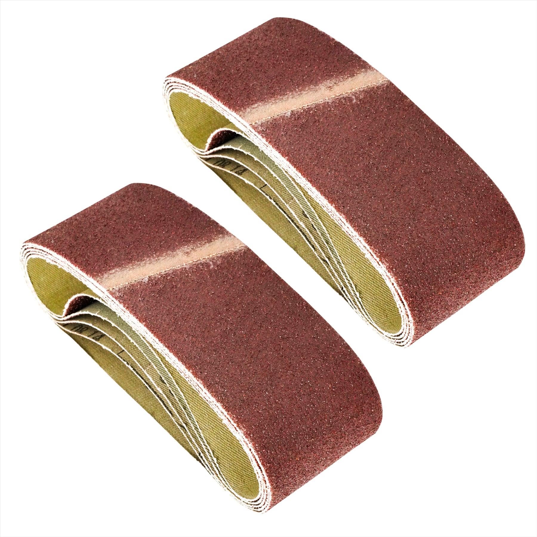 Dapetz ® Sanding Belt 40mm x 305mm, Sander Belts 60 Grit Fits Bosch Belt Sander, for Grinding, Sharpening and Derusting (10 Pieces) Very Coarse Sander Sheets Sanding Belts.