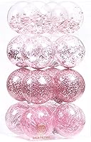 Vista 57 de Sea Team Adornos de esferas navideñas de plástico transparente irrompibles, decorativos, set de esferas de Navidad rellenas de decoraciones Azul