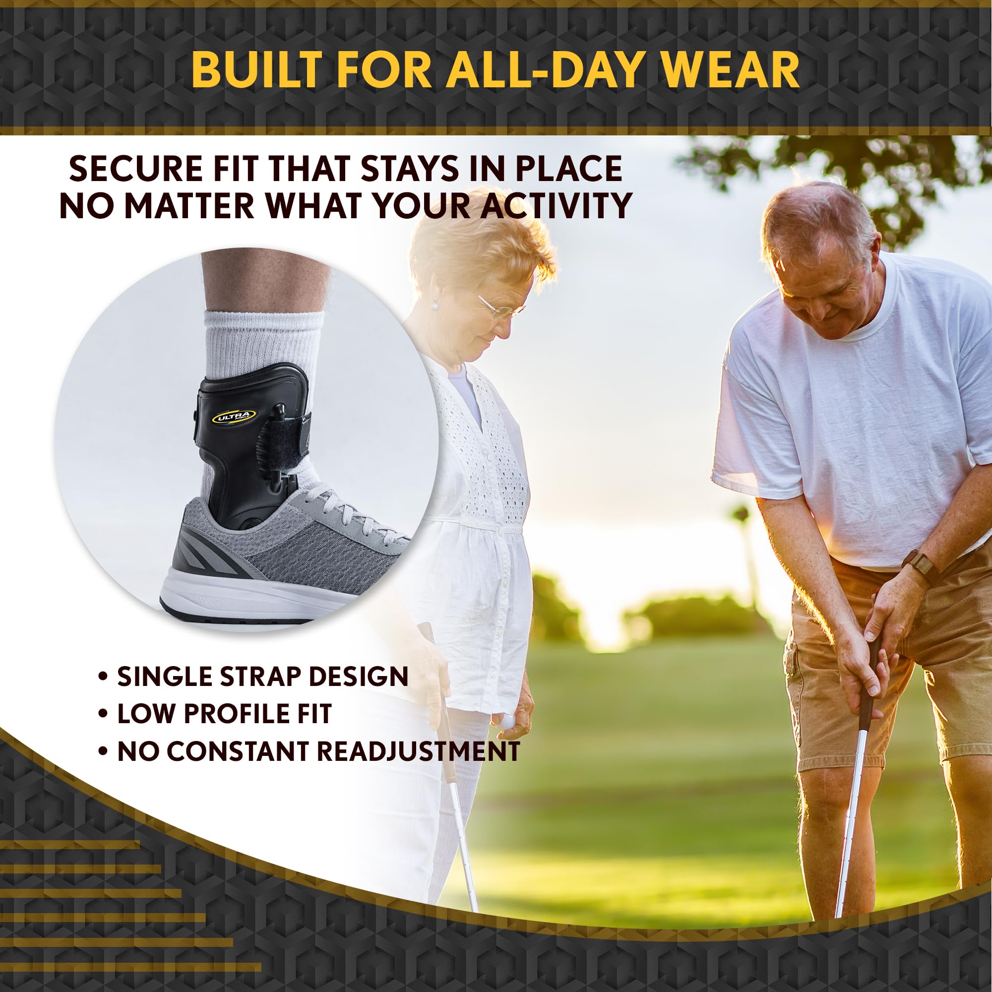 Ultra High-5 Rigid Ankle Brace Chronic Ankle Instability Boot Ready | Orthopedic Ankle Stabilizer Work Boots Hiking Boots Active Adults Daily Use Weak Ankles Rolling Ankles product thumbnail 7