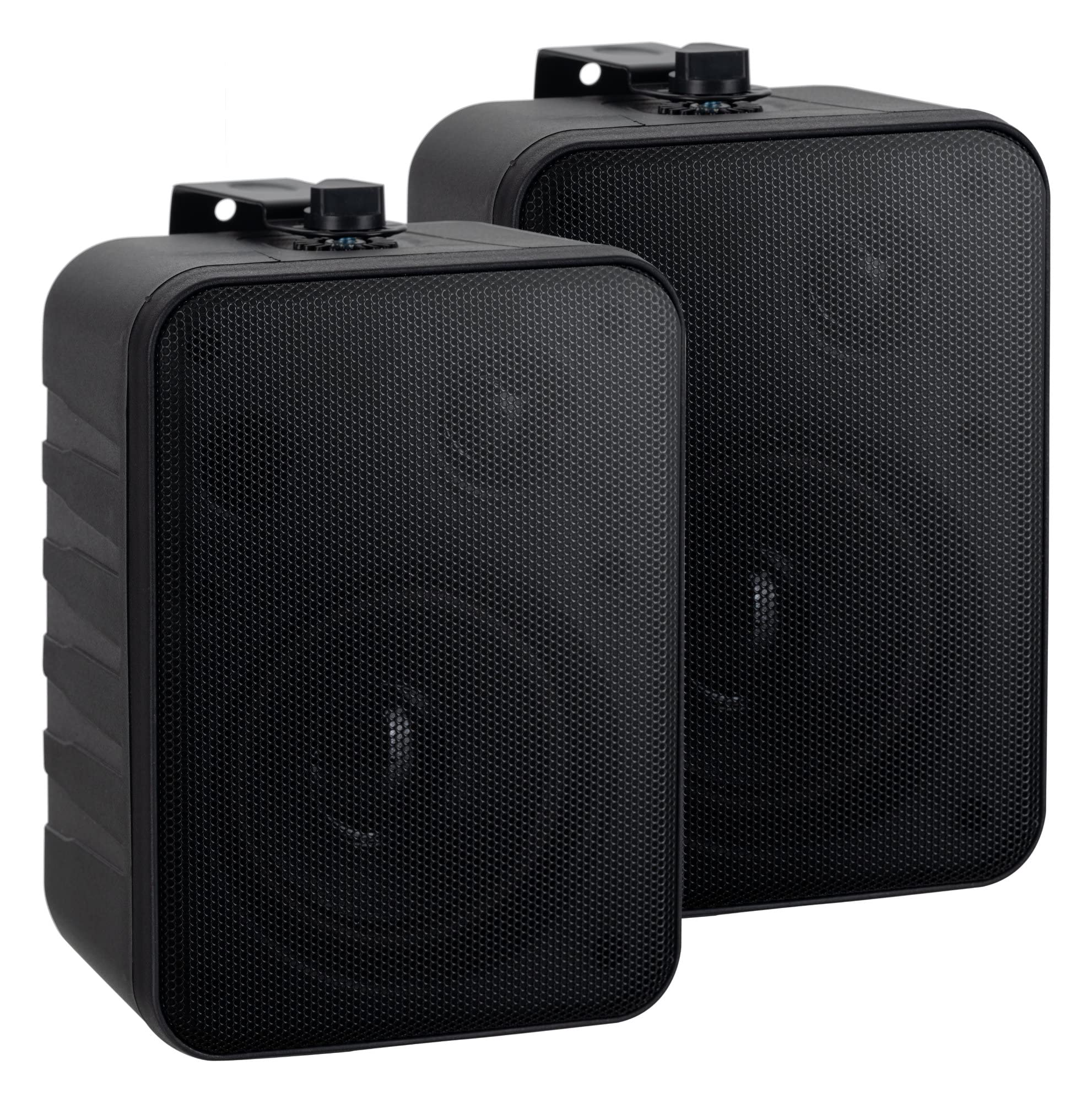 McGrey One Control BK MKIII Paire d'Enceintes - Enceintes Compactes pour Installation, Studio ou Usage HiFi - 10 Watts RMS - Woofer 4", Tweeter 0,5" - INCL. Support de Montage Mural - Noir