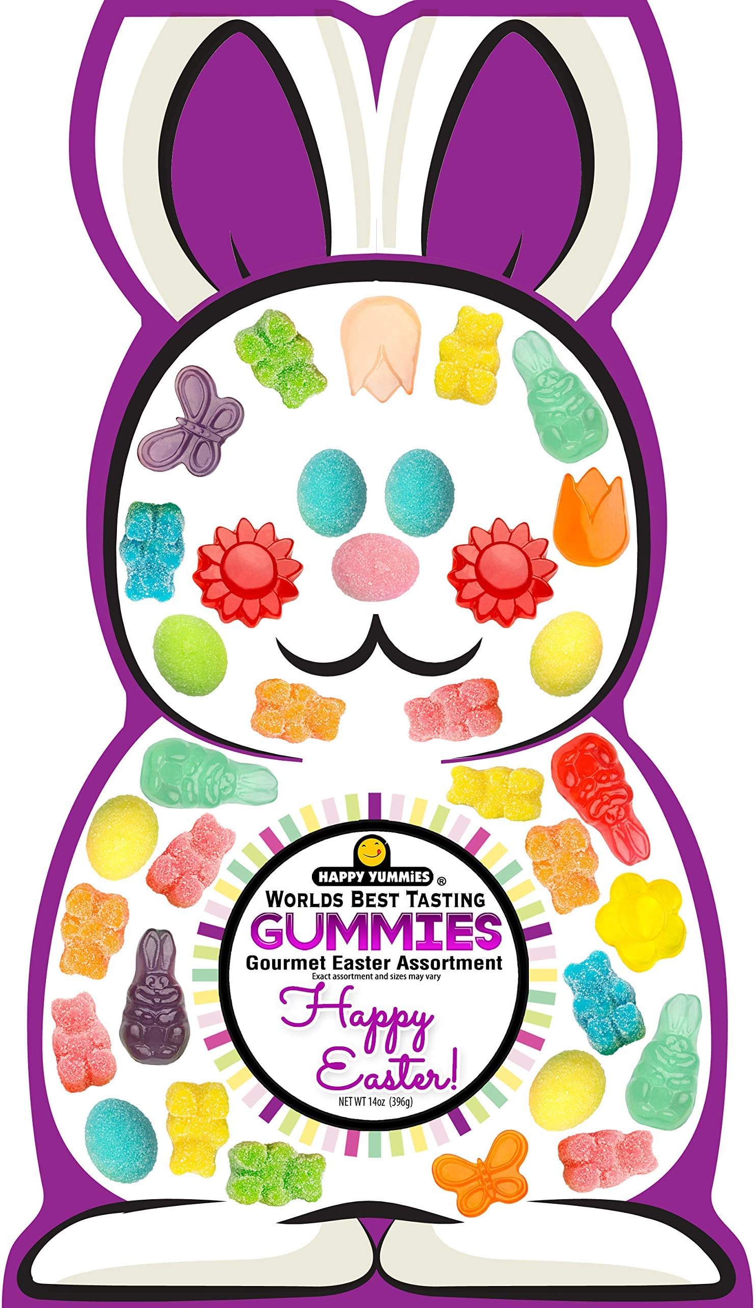 Happy Yummies Worlds Best Tasting Gourmet Gummies Easter Assortment 14oz