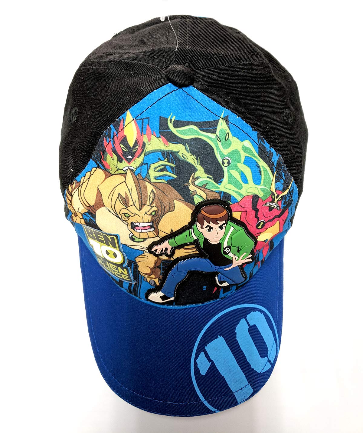 Casquette Baseball Ben10 - Motif Aliens Et Ben - Fermeture Velcro Ajustable - Pour Garçon Fan De La Série