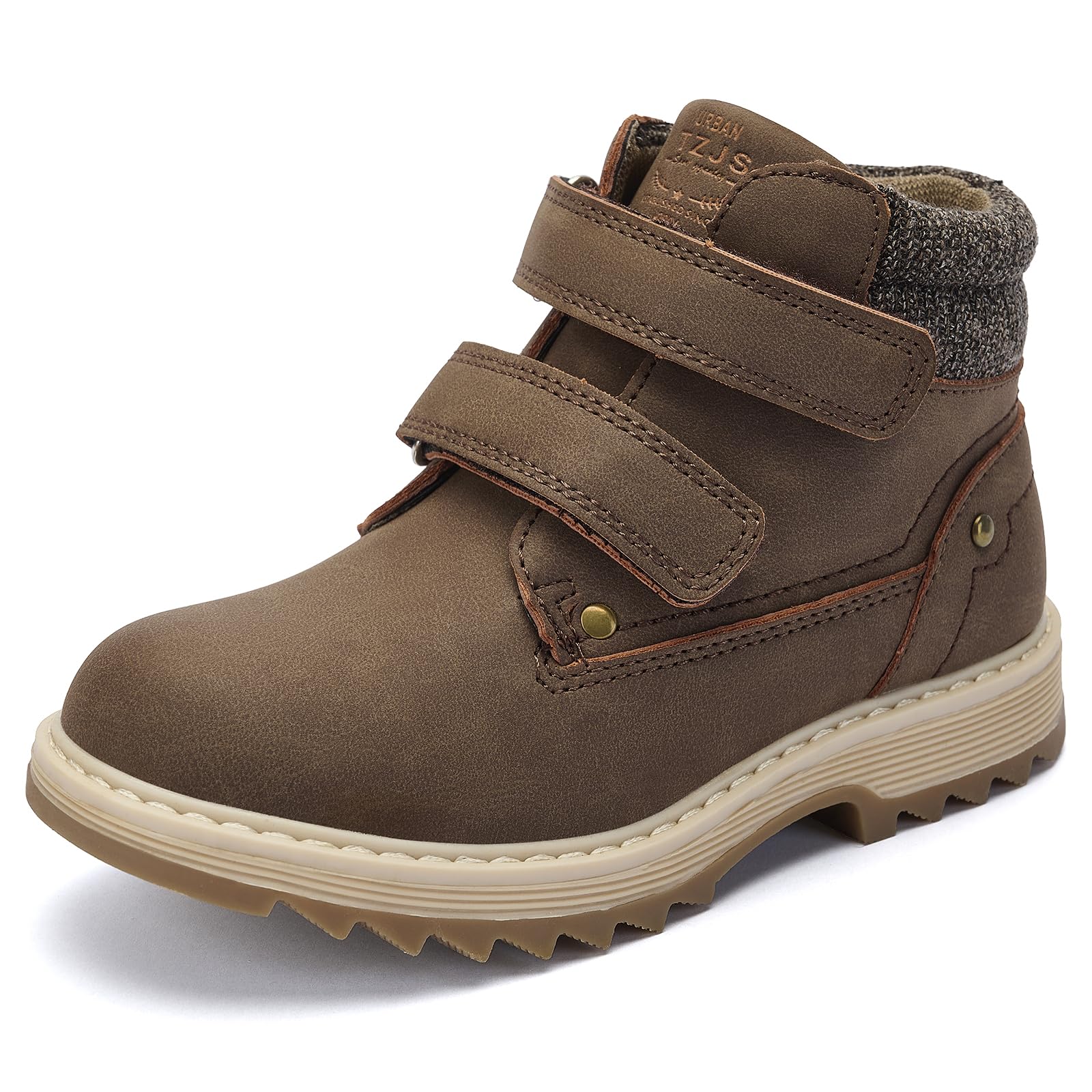 TZJS Unisex Kinder Klassische Stiefel Jungen Mädchen Baby Winterstiefel Mit Klettverschluss Wasserdicht Stiefeletten Schneestiefel Trekking Winterschuhe 22-35EU