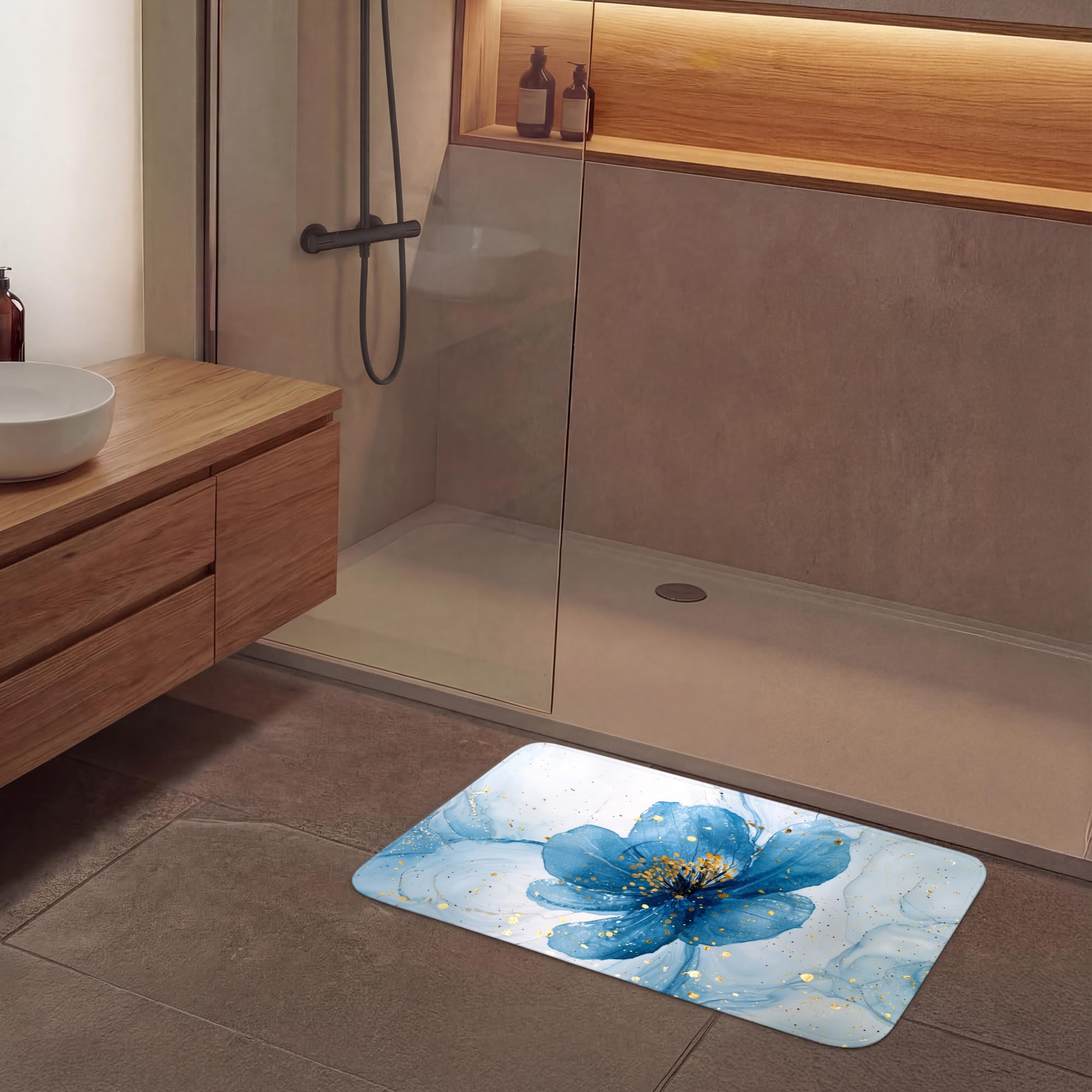Badematte rutschfest Deko Badezimmer Memoryschaum Badematten