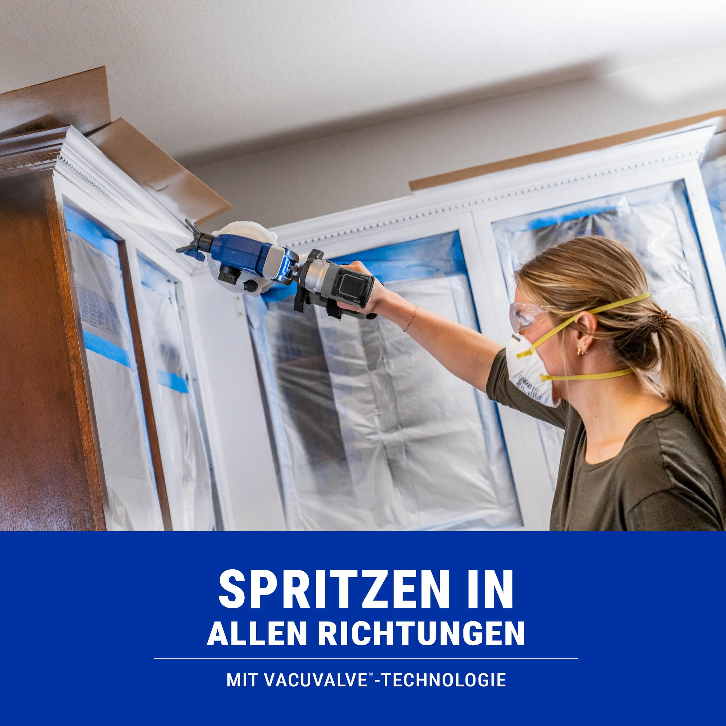 TrueCoat 360 Cordless Connect Airless Farbsprühgerät 26D361 – Akku-Handspritzgerät für Bohrmaschinenantrieb – Für Möbel, Türen, Zäune & Ausbesserungen – 360° Sprühen in jeder Position
