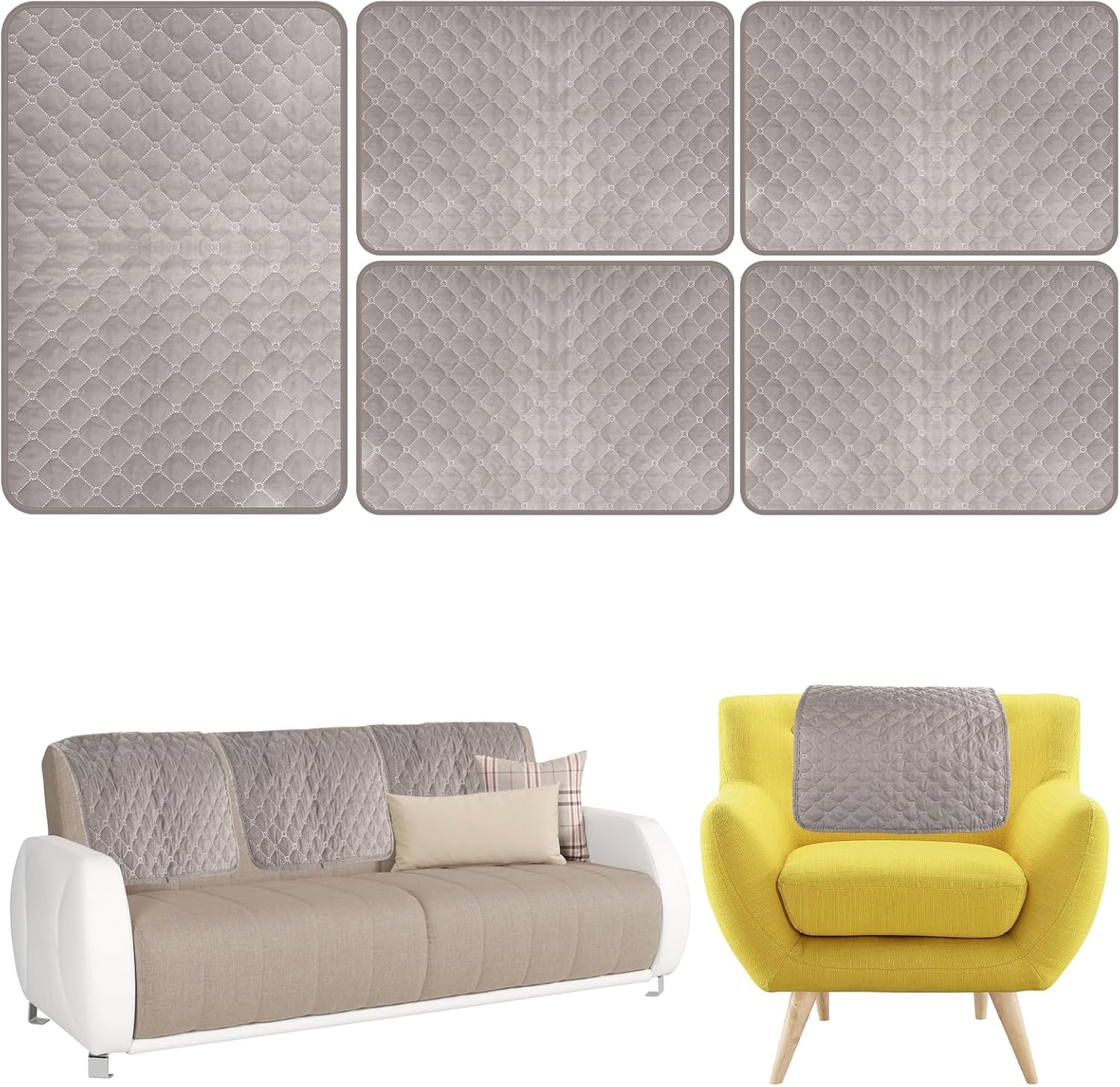 Sofa Armrest Cover Headrest Cover for Recliner Sofa Wearresistant and