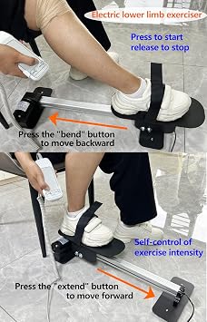 Electric Knee Glide for Knee Replacement Recovery Aids Kit Knee Therapy Exercise Strengthening Equipment for PCL ACL MCL Knee Surgery Before and After3