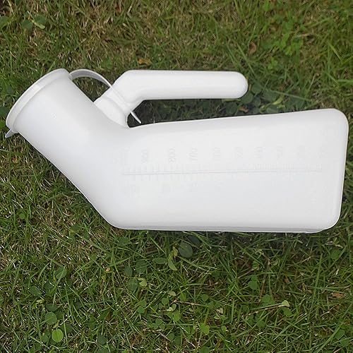 Miniatura 3 de Botella de orina masculina gruesa y firme con tapa de 32 oz./33.8 fl oz (blanco) paquete de 2,