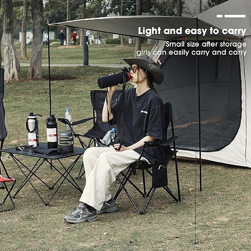 Miniatura 7 de Damei century Sillas de camping portátiles, disfruta del aire libre con una silla plegable versátil, silla deportiva, silla para exteriores y silla