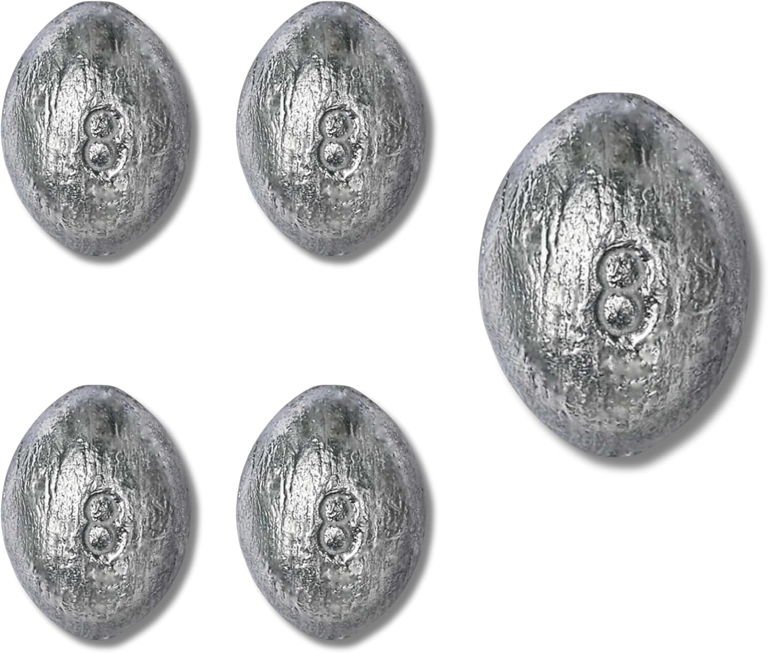 8oz Egg Sinkers, Select up to a 15pk - Hancrafted by Down Riggers LLC