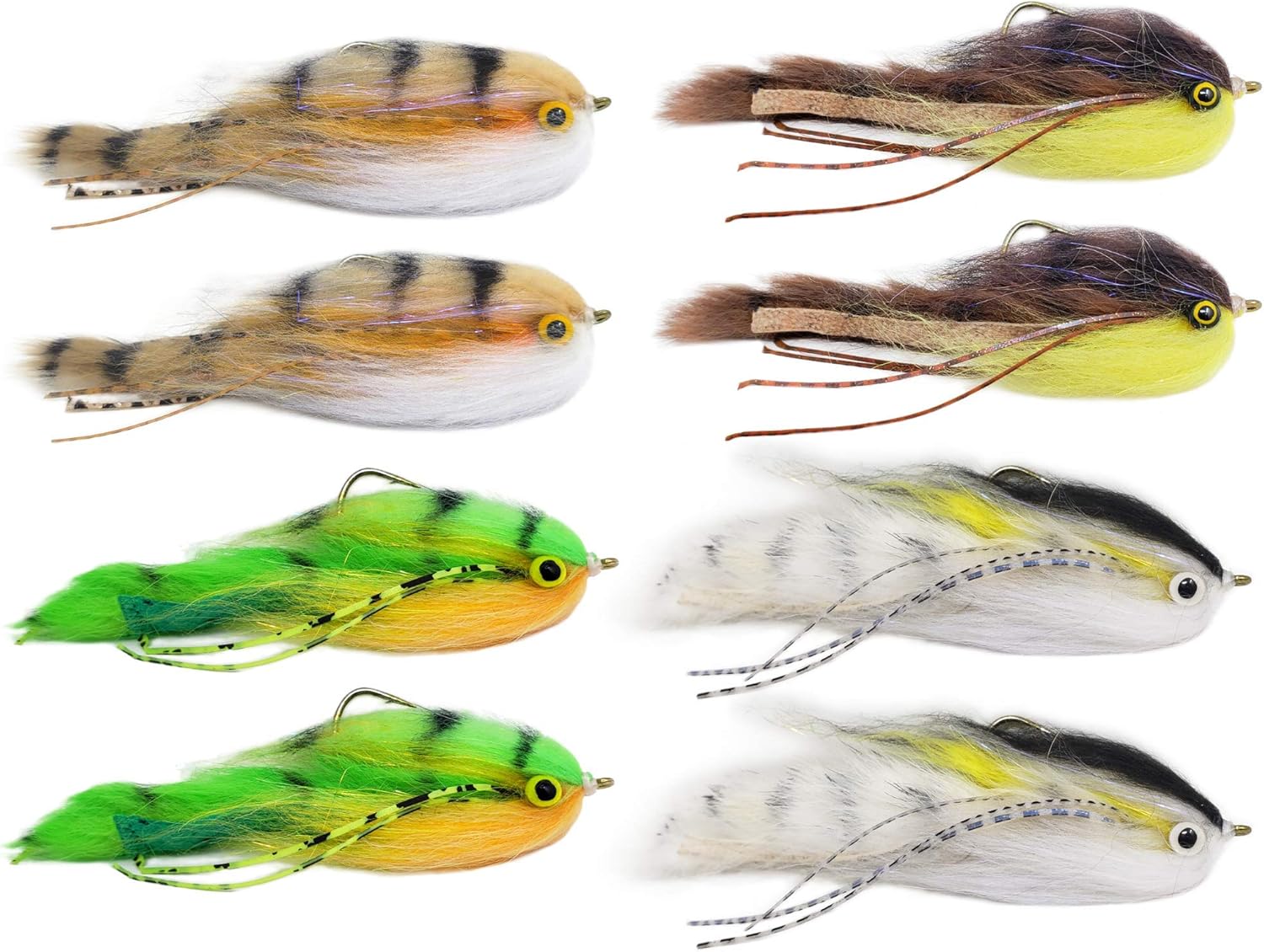 The Fly Crate Lunchable Streamer Assortment | Fly Fishing for Trout Bass Pike | Size 2