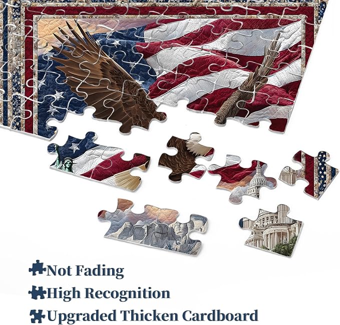 Puzzle Patriótico Águila 16+ Anos miniatura 7
