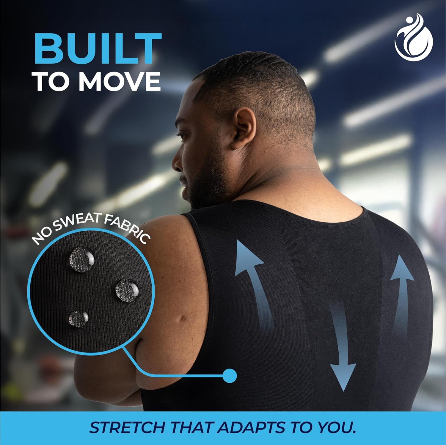 QORE LOGIQ Mens Shapewear Bodysuit - Full Body Shaper for Men Belly Fat- Slimming Compression Bodysuit - Men Shapewear - Image 7