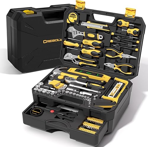 Kit de herramientas de 328 piezas para el hogar, juego de herramientas de reparación de manos, caja de herramientas con cajón, juego de herramientas