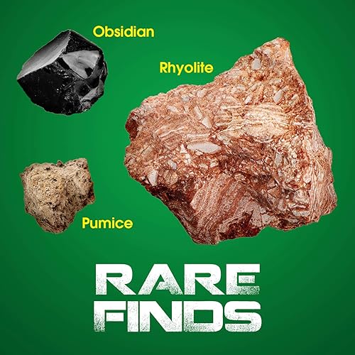 Miniatura 3 de XX TOYS Rock Stone Colletction Kit de ciencia geología para niños, muestras de regalo, 15 lupas incluidas