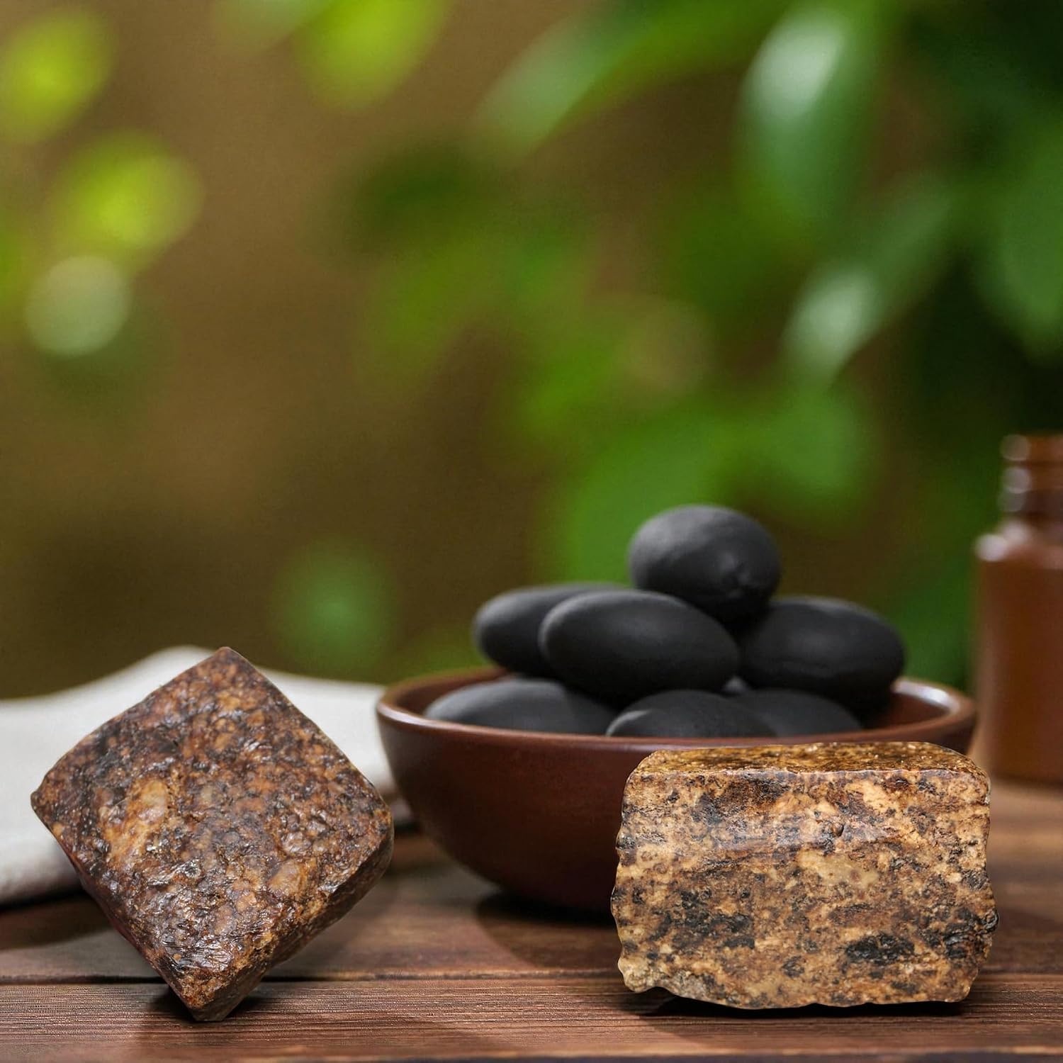 Traditional African Black Soap, Raw Organic Natural Soap Bar, 1 Pound, Handmade in Ghana with Palm Kernel Oil, Cocoa Pod Ash for Face, Body, Hair Care image 5