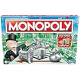 Monopoly Game, Family Board Games for 2 to 6 Players & Kids Ages 8 and Up, Includes 8 Tokens (Token Vote Edition)
