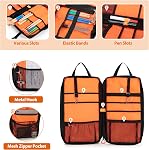 Damero Drumstick Bag, Drumstick Mallet Bag with Detachable Shoulder Strap, Hanging Drum Sticks Bag for Drummers, Beginners in Band, Gig
