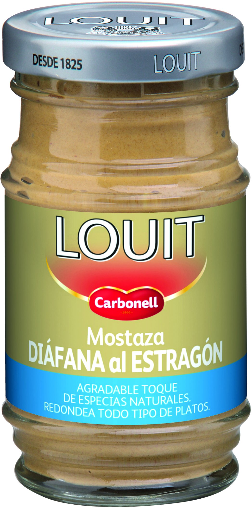 Louit - Mostaza Diáfana estragón, 115 gr - [pack de 4]
