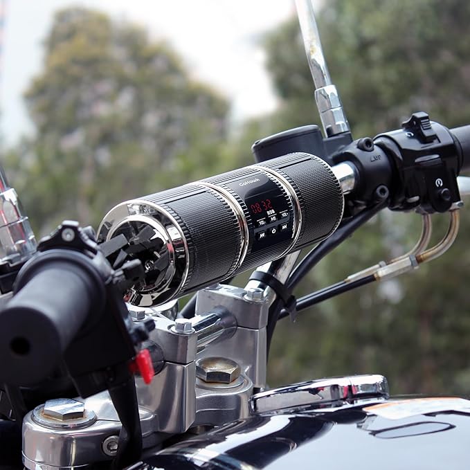 Parlantes para Moto GoHawk Bluetooth, Impermeables, Radio FM, AUX, USB miniatura 2