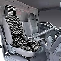Vista 7 de Fundas de asiento con cuentas grandes de oliva natural de 18mm para autos, fundas de asiento de automóvil con cuentas refrigeradas, fundas