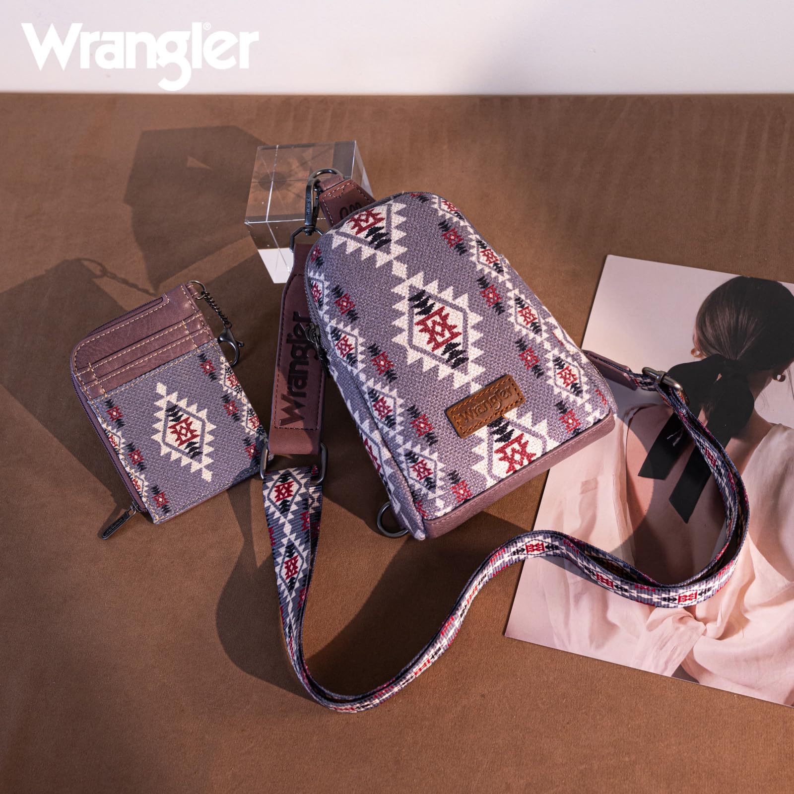 Wrangler Aztec Crossbody Sling Bags for Women Wallet Set | Sling, Bags