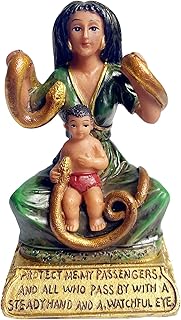 4 Inches Car Statue Martha Dominadora Estatua Lady with Snake Statue Santa Martha La Dominadora Statue Marta Dominatrix
