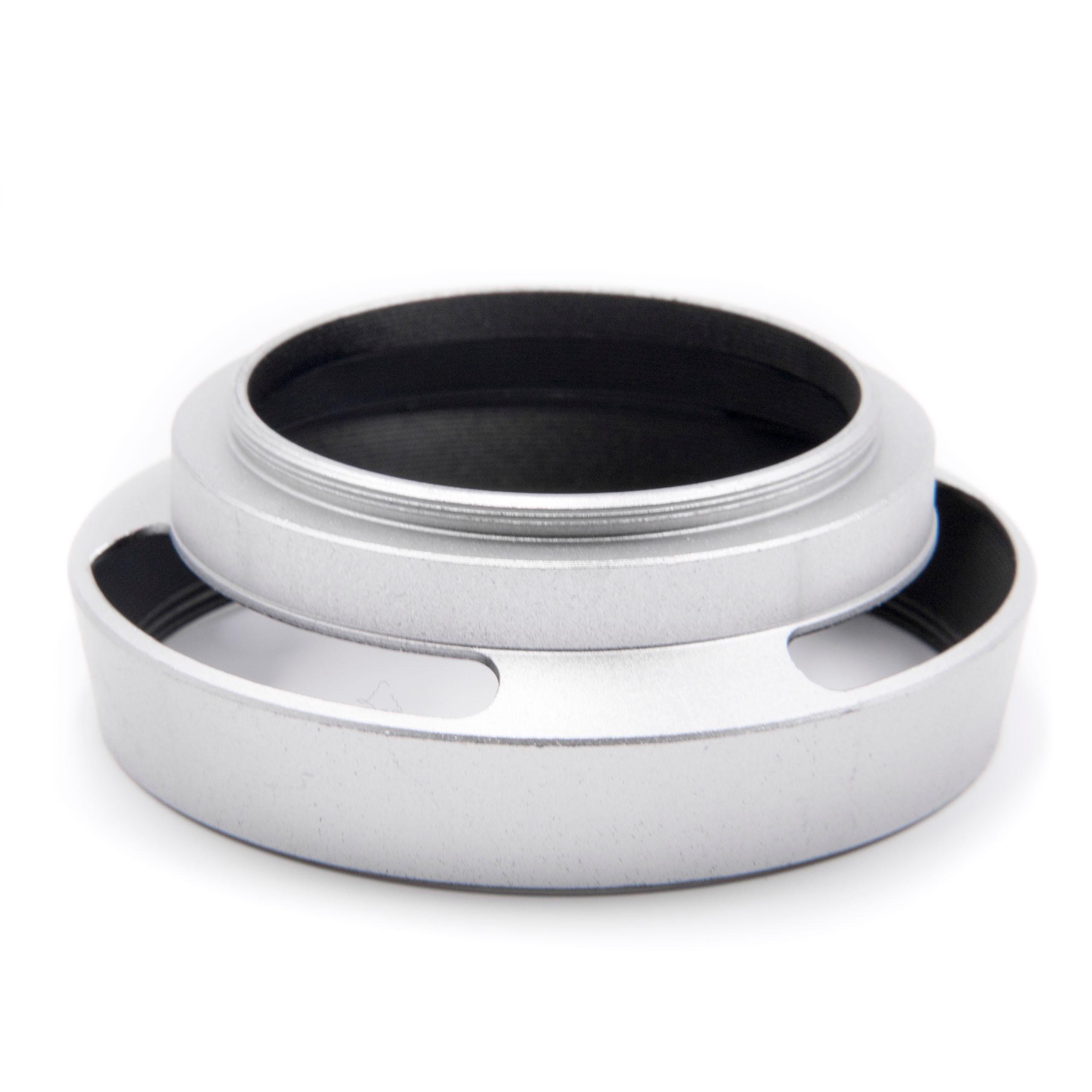 Pare-soleil Objectif 62mm Vhbw - Métal, Rond, Pour Grand-angle, Protection Contre Reflets Et Chocs