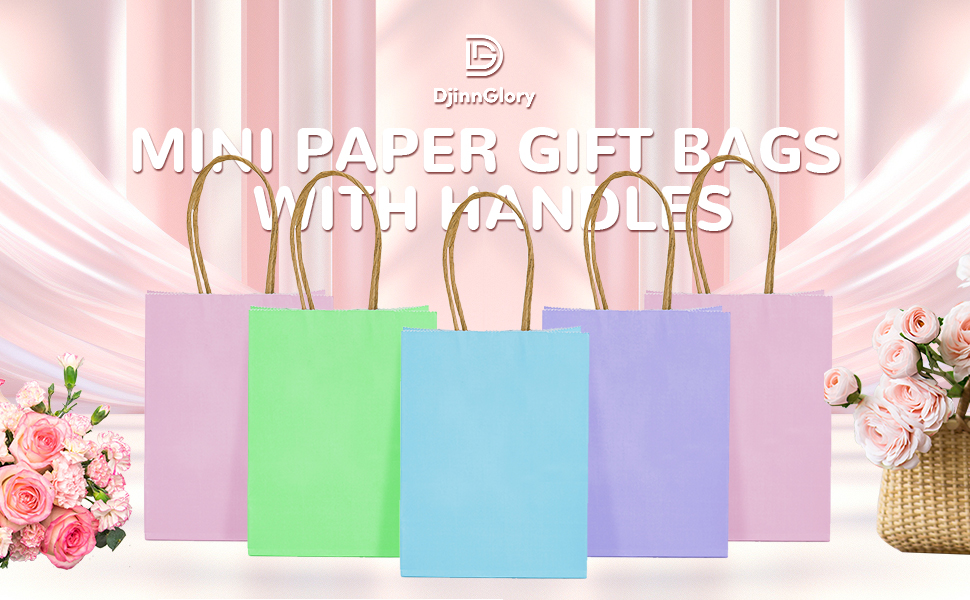 1pc Fashion Pink Color Paper Gift Bag With Handles Festival Gift Bag Shopping Bags Kraft Paper Packing Bag Clothes Storage Bag - 15 - View #6