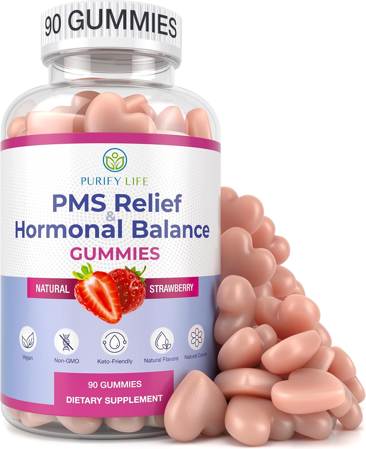 PMS Gummies (90 Chews), PMS Relief & Natural Hormone